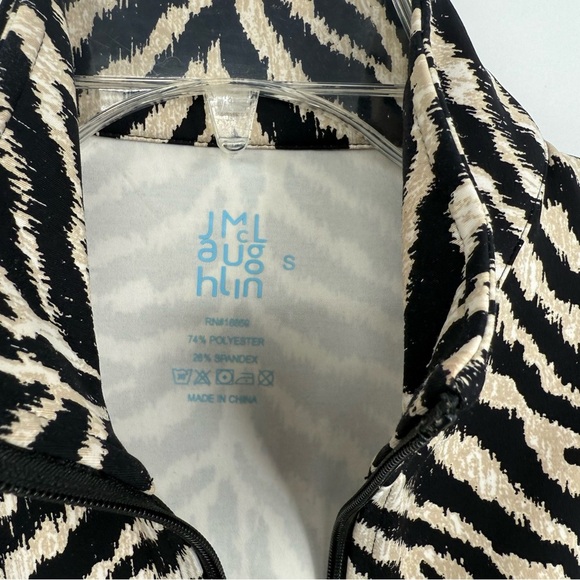 J.McLaughlin Billie Catalina cloth Animal Print  Zip Front Jacket size Small - Picture 8 of 10
